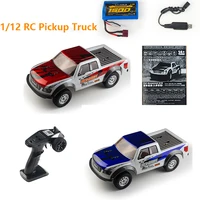 New 1/12 Full Scale Controlled RC Pickup Car Truck RTR 4WD Electrict Remote Control Climbing Car Off Road Vehicle  For Boys 1