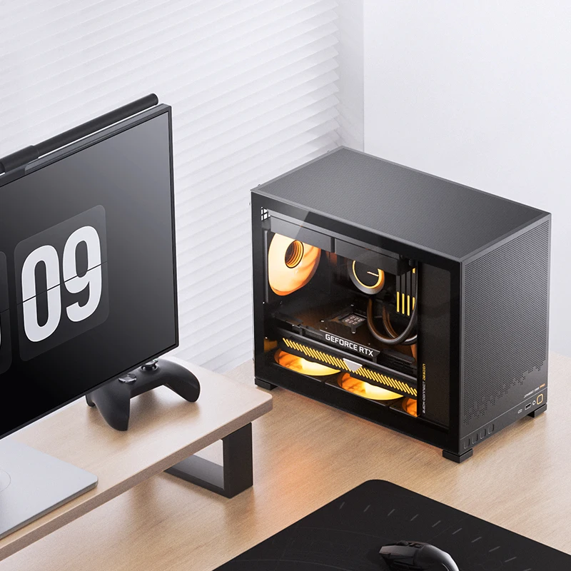 JONSBO D32 STD MINI Case for MINI-ITX/M-ATX/M-ATX Back-Insert Motherboard support 240mm water cooling For AMD 5700x3d CPU Kit