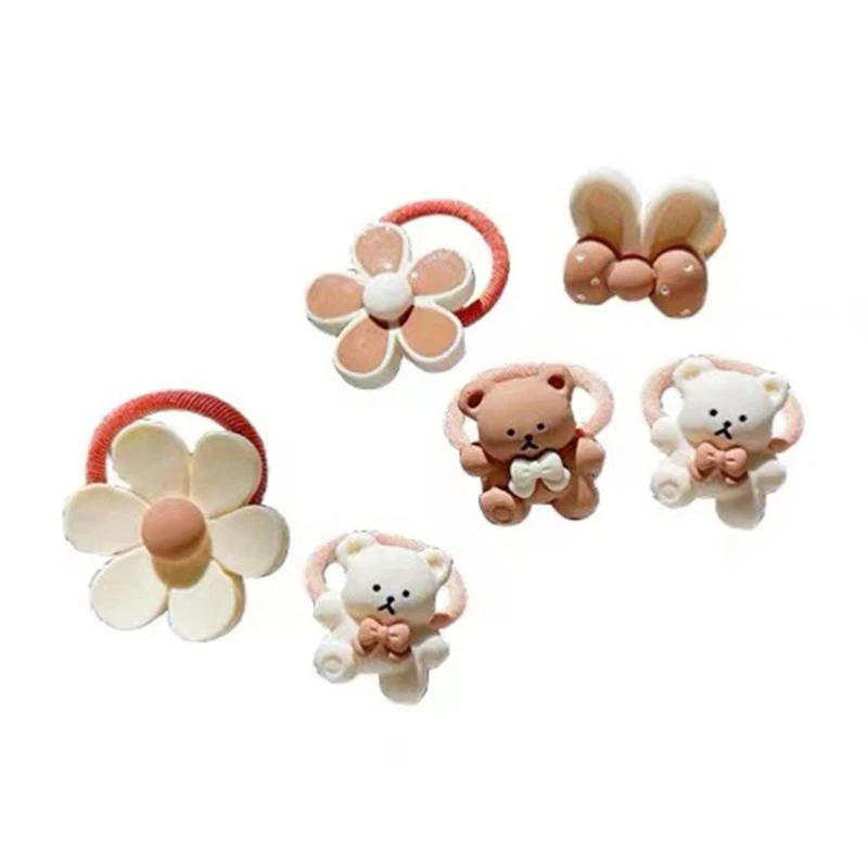 20PCS 헤어 링 소녀 탄성 고무 밴드 헤어 밴드 헤어 액세서리