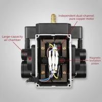 ปั๊มลมตู้ปลา ปั๊มออกซิเจนแม่เหล็กไฟฟ้า ปั๊มออกซิเจนสำหรับบ่อปลา ปั๊มออกซิเจนเงียบสำหรับตู้ปลา ปั๊มเติมอากาศสำหรับบ่อปลา ตัวกระจายอากาศ 4