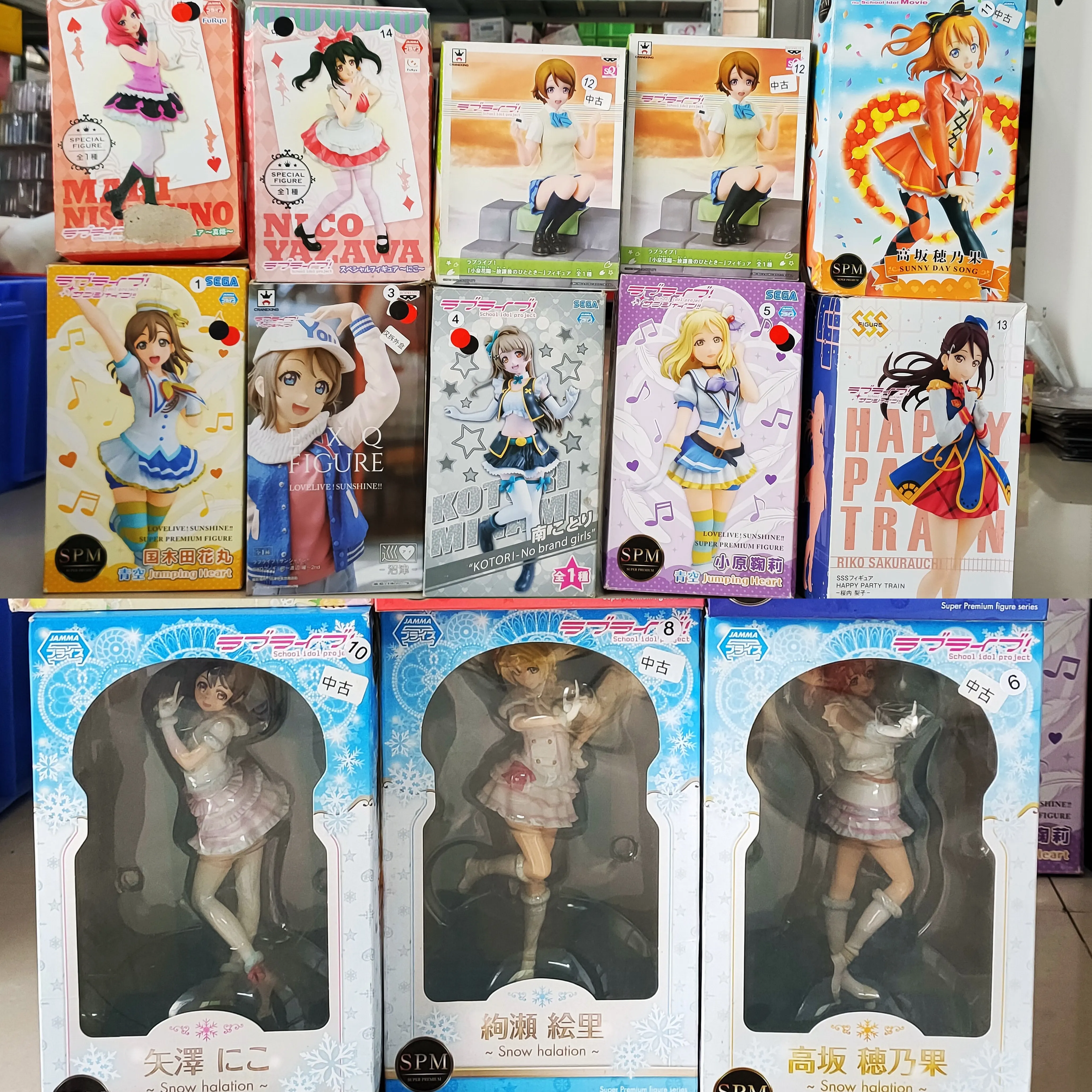 Action Figure Lovelive Honoka Kousaka Kotori Minami Ellie Sakurachiyo Anime Figure Model Ornament Box Toys