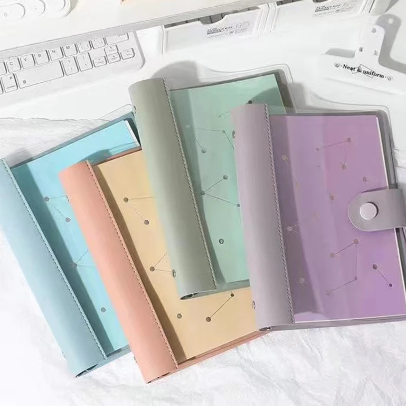 A5 Slim Transparent PVC Loose Leaf Notebook Cover Planner Agenda Organizer  Diary Portable 6 Ring 20 Ring Binder 2022 New - AliExpress