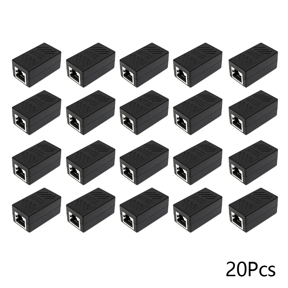 Ethernet Cable Extender Adapter Female-to-Female RJ45 Coupler Pack