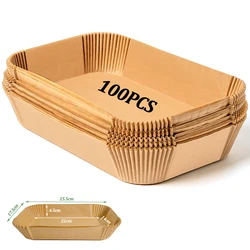 Non-Stick Disposable Air Fryer Liners - Oilproof Baking and Barbecue Pads (100PCS)