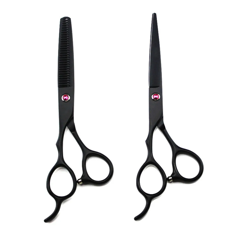 Professional JP440c 5.5 6 '' Left handed scissor Black hair scissors haircut thinning barber cutting shears hairdresser scissors