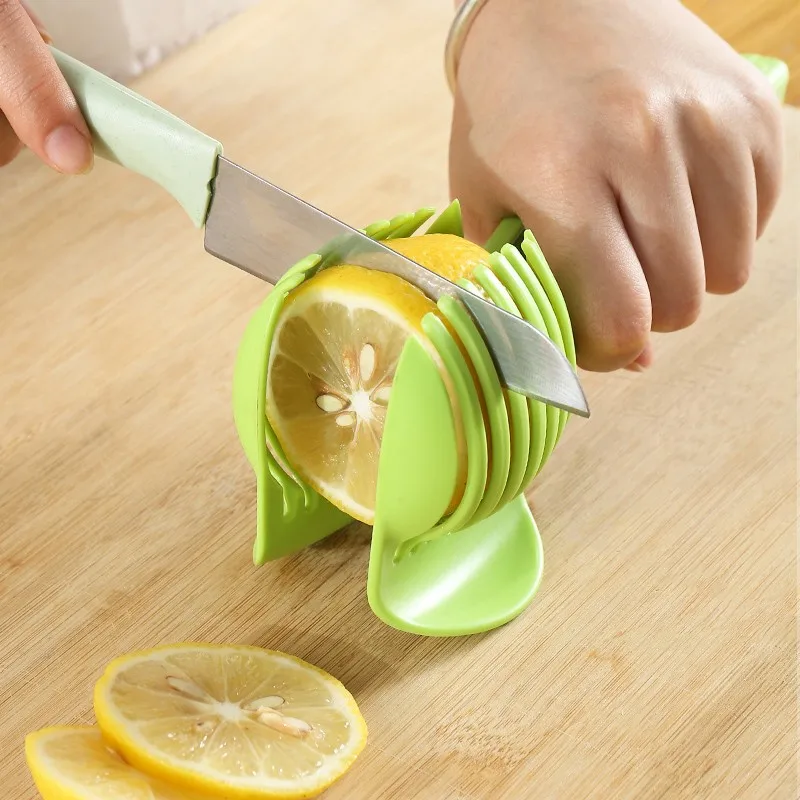 Aluminum Alloy Lemon Slicer Clip Cutter Tomato Onion Crusher