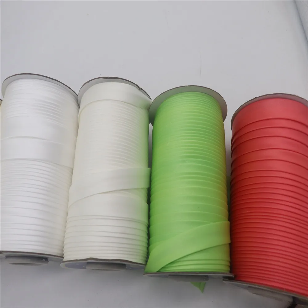 10 yards Polyester Satin Bias Tape Bias Binding, size :15mm Solid Color For DIY Garment Sewing And Trimming Diy Garment Material