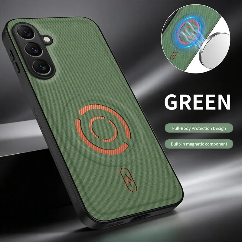 Luxury Tech Fabric Magnetic Shockproof Phone Case