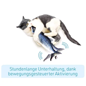 Cat Toy Fish Interactive Electric Floppy Fish USB Charger Cat Toy Realistic Pet Cats Chew Bite Toys Pet Supplies Cats Dog Toys 3