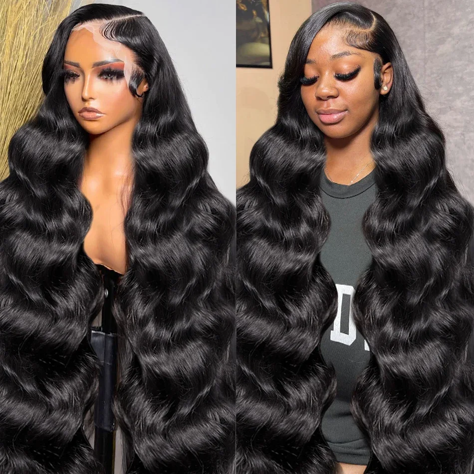 Rosabeauty 30 Inch Body Wave 13x6 HD Lace Frontal Human Hair Wigs Brazilian Water Wave Lace Front Wig 5x5 Closure Wigs For Women