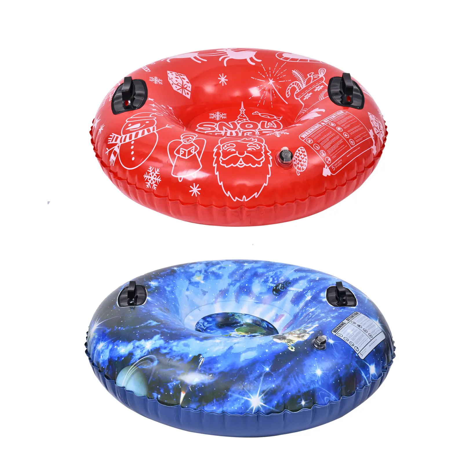 Thick Inflatable Snow Tubes With 2 Higher Handles 47inch 37.8inch Heavy