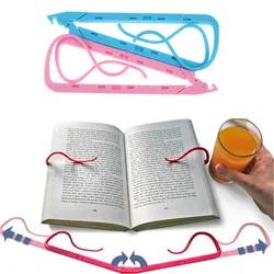 Vibrant Dual - Tone Book Reading Support Clip & Organizer (1pc pink)