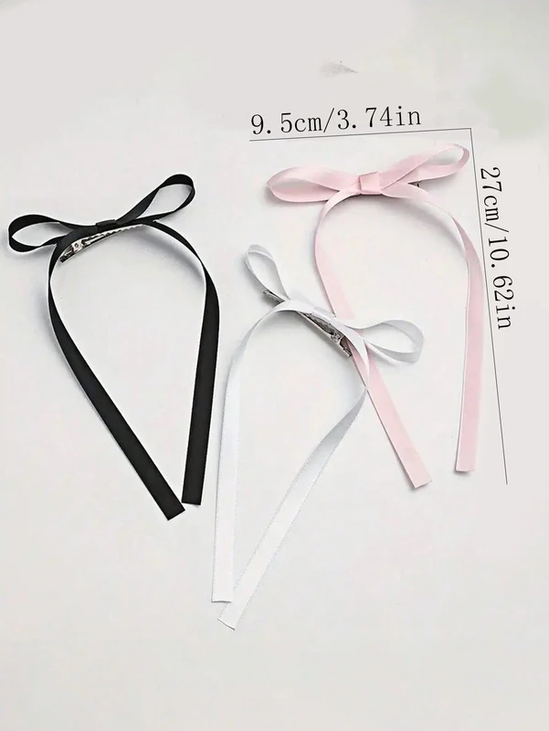2/12/36 Pcs Fashion Simple Sweet Bow Ribbon Hair Clips For Women Girls Party Hair Accessories