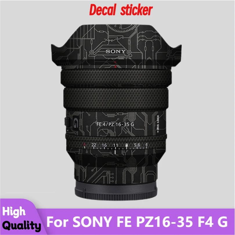 

Для SONY FE PZ16-35 F4 G наклейка на корпус объектива Защитная Наклейка на кожу виниловая пленка защитное покрытие против царапин