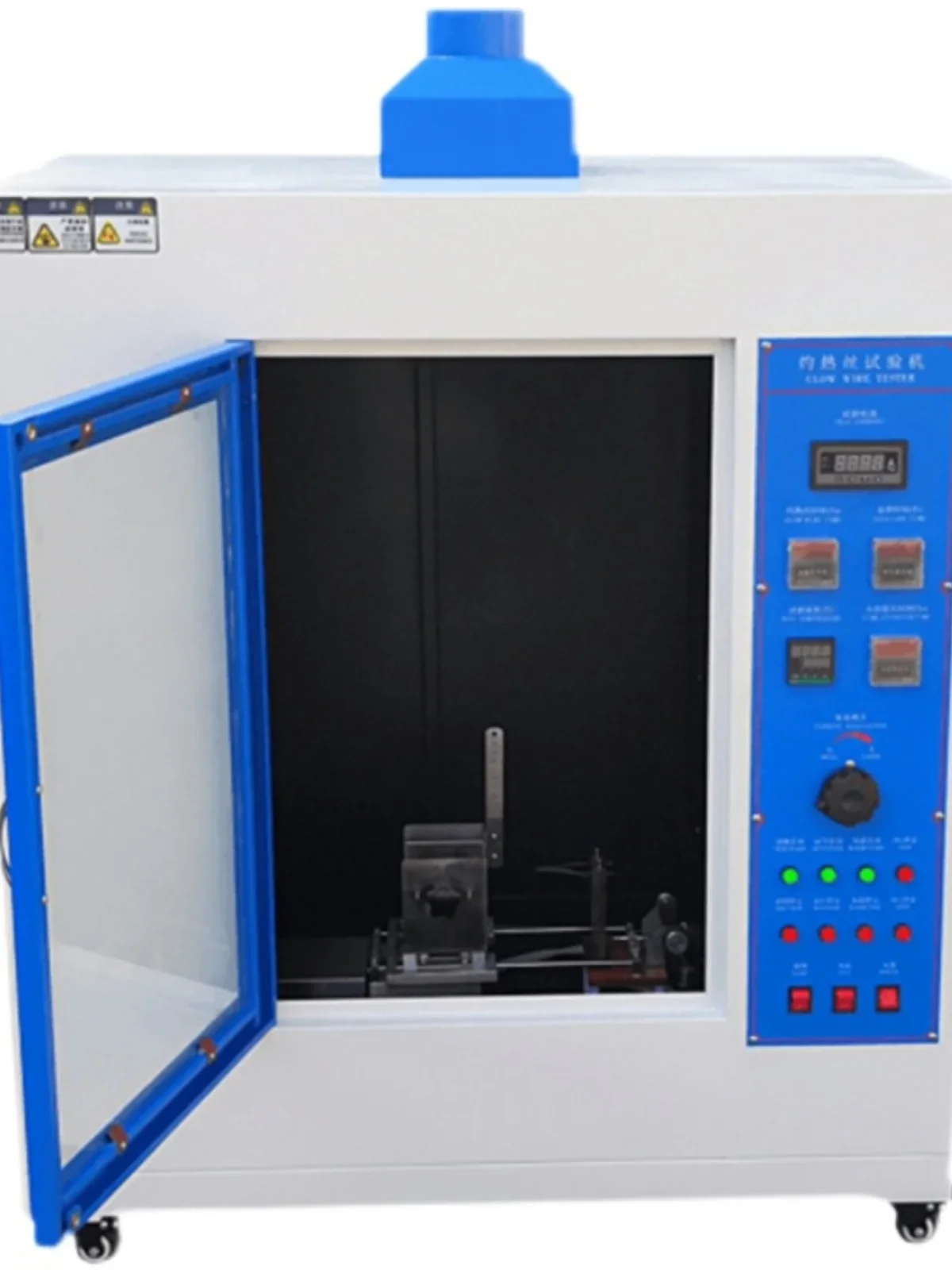 

Horizontal and Vertical Burning Thermal Shock Test Chamber Needle Flame Glowing Wire Testing Machine Car Interior Burning