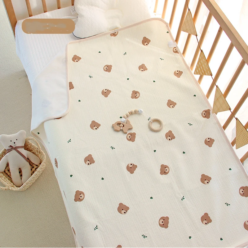 Waterproof Washable Mattress Urine Mat for Baby Toddlers Cute Cartoon Bed Protector Diaper Bedding Urine Pads Cloth Breathable