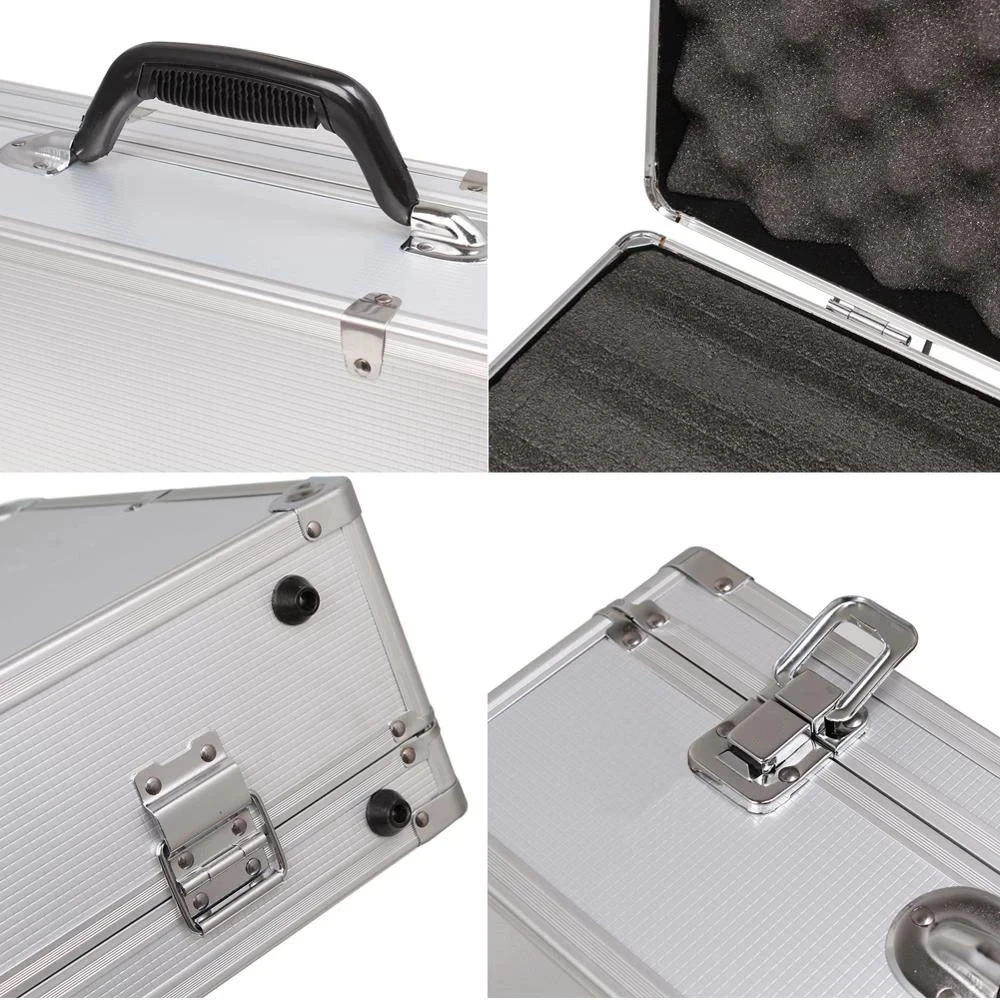 Aluminum Alloy Safety Instrument Storage Toolbox Equipment Toolbox Outdoor Carrying Case With Shock-Absorbing Cotton Inside 6