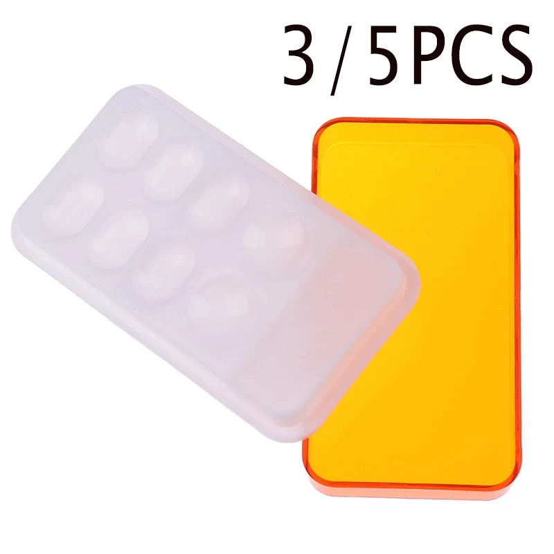 

Dental Tools Dentistry Box Resin Mixing Watering Moisturizing Plate with Cover 8 Slot Palette Lab Equipment