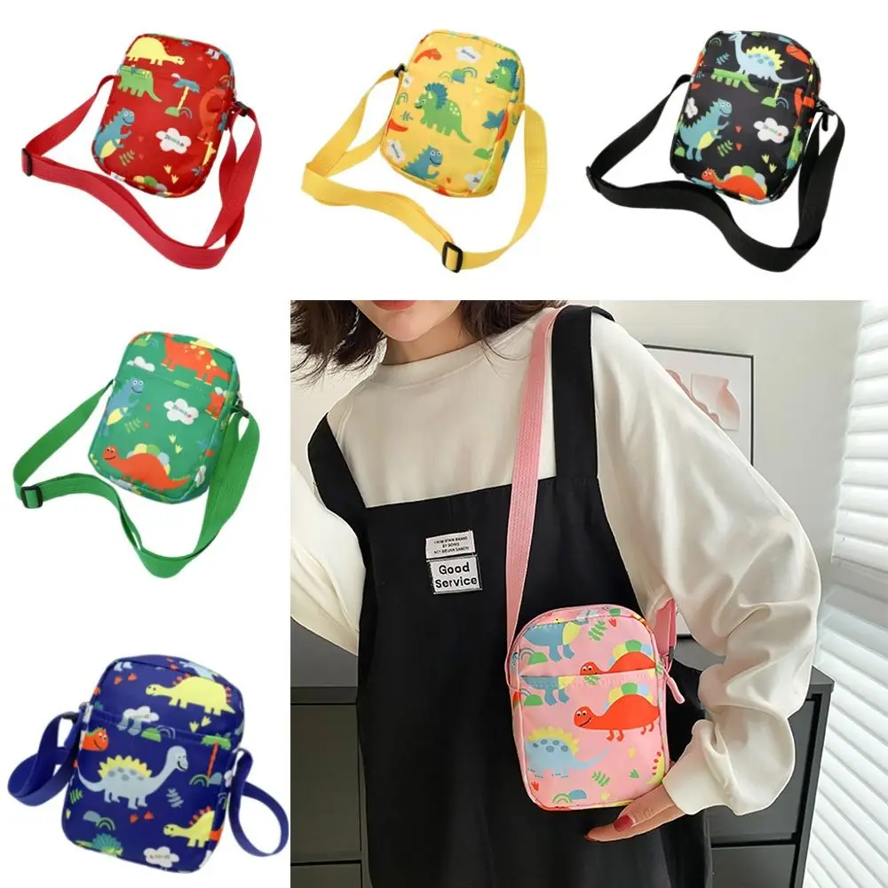 Cartoon Men Women Dinosaur Shoulder Bags Canvas Bag Makeup Bag Phone Bag Cosmetic Bag Waist Pack Chest Bag