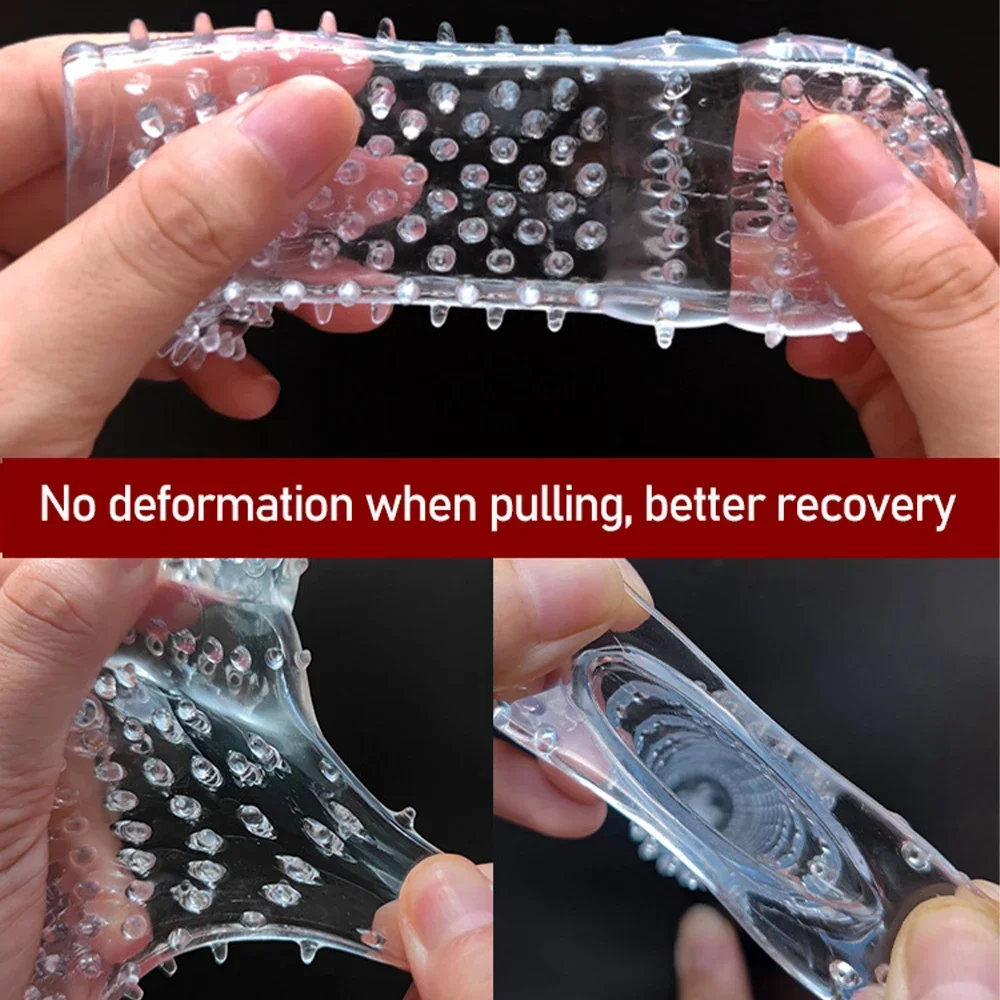 Extension Condoms Adult Sex Products Sensation Female G-spot Vaginal Stimulation Condoms Sophora Viciifolia Spike Penis Sleeve 6