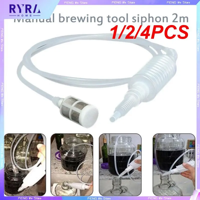 1/2/4Pcs Tubo A Sifone Per La Produzione Di Birra Per Vino Strumento Per La Produzione Di Birra Materiali Per Uso Alimentare Refrigeratore Per Birra I