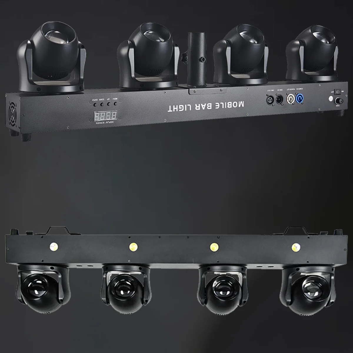 1pcs DJ Light Strip Bracket 4x40w RGBW White Strobe Light Disco Independent Cont