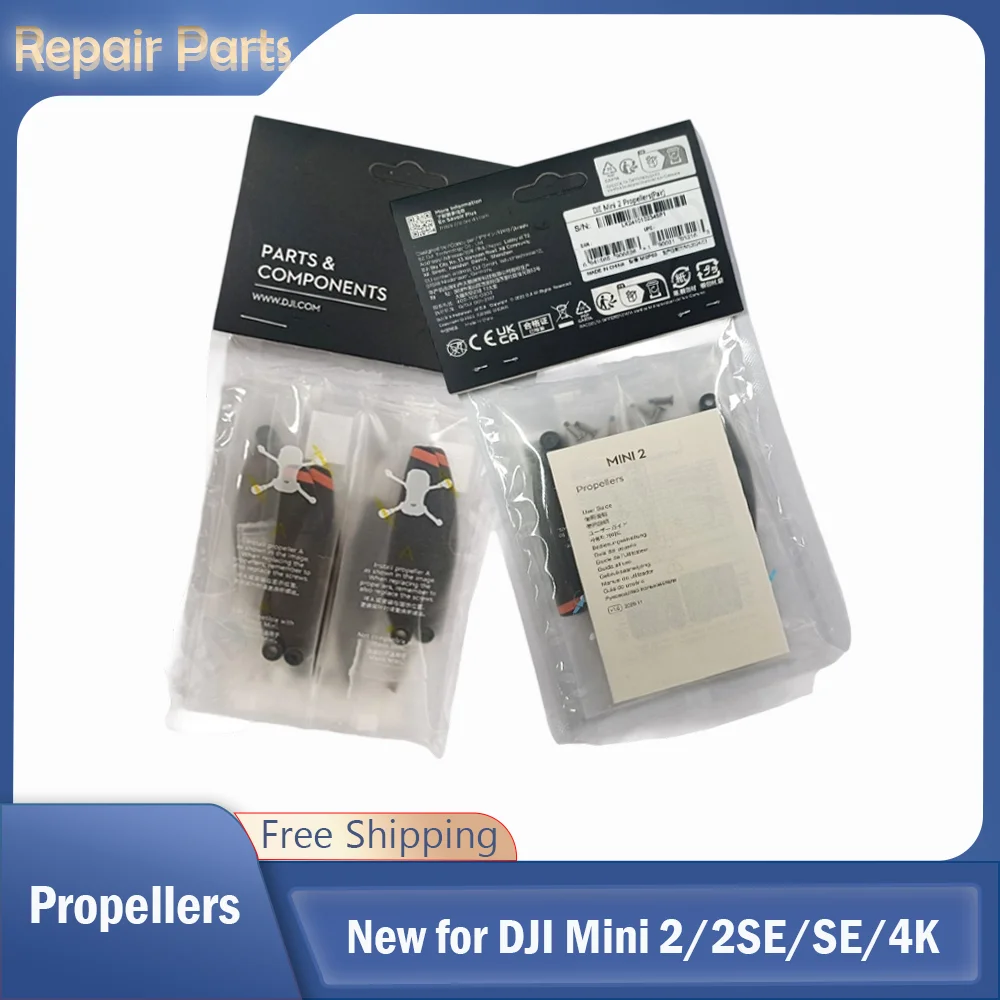 Hélices Drone DJI Mini 2/SE/4K - Lot 1/2/4 Pales Faible Bruit