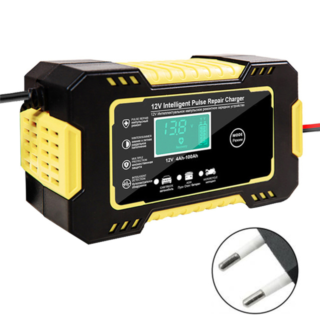 Battery Charger Digital LCD Display Full Automatic 12v Car Battery Charger Power Puls Repair Chargers Wet Dry Lead Acid