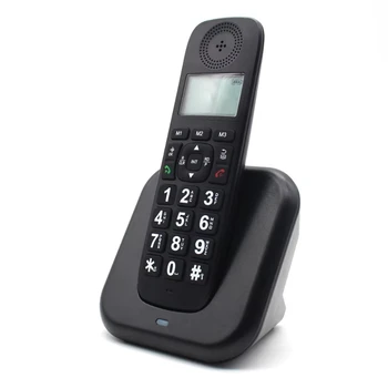 Digital cordless phone with LCD display, phone can pre dial 16 languages to choose from