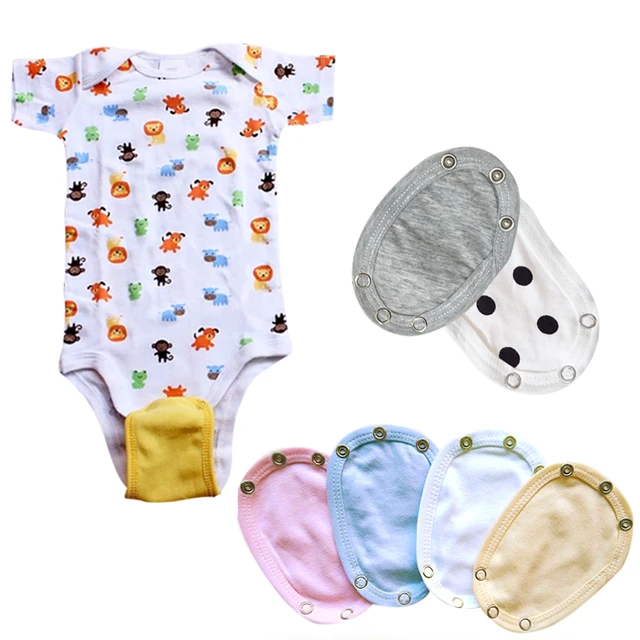 5PCS Baby Jumpsuit Diaper Infant Romper Length Extender Newborn Bodysuit  Snap Button Extended Diaper for Triangle Crotch - AliExpress