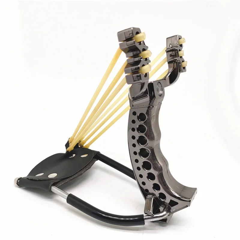 Slingshot Hunting Catapult Folding Wrist Traditional Rubber Band Slingshots Powerful Outdoor Shooting Fishing Game Sling Shot 6