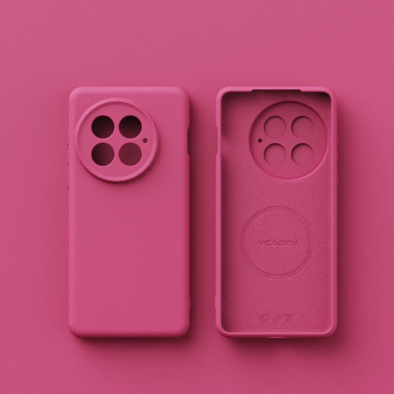 Premium Liquid Silicone Magnetic Case - Shockproof & Wireless Charging Compatible Back Cover