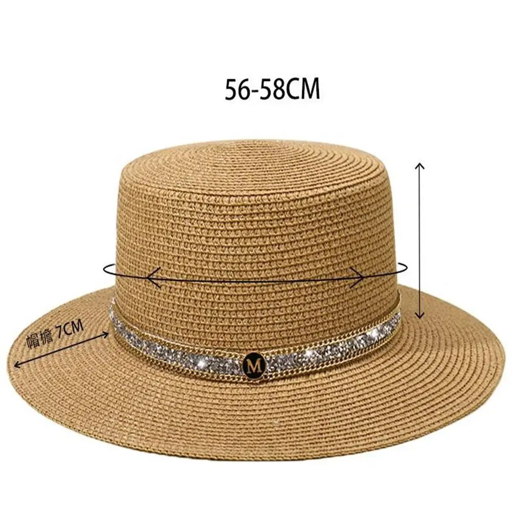 New summer sun hat Adjustable Sun Hat With Wide Brim Fashionable Big Brim Sun protectionCap Beach Travel Visor Straw Hats