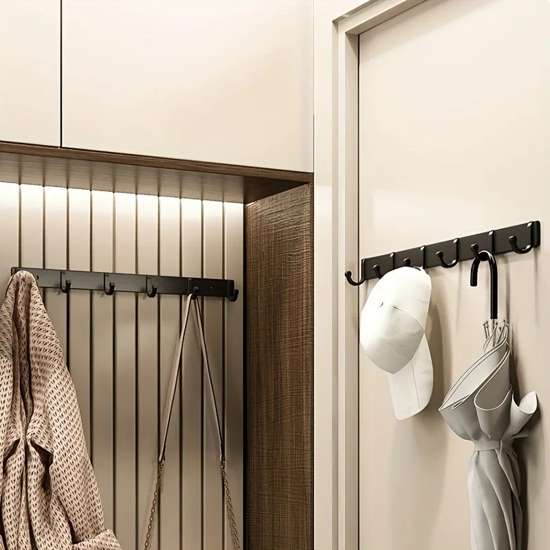 Clothes Hook Space Aluminum Bathroom Door Back Hanger Kitchen Hook