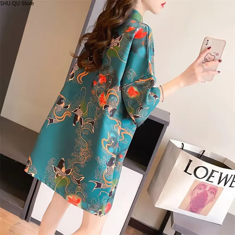 Elegant Cheongsam Dress for Women|Chinese Traditional Cotton Qipao Top|Hanfu Tang Suit|Beautiful Embroidery Design|Vintage Style images - 6