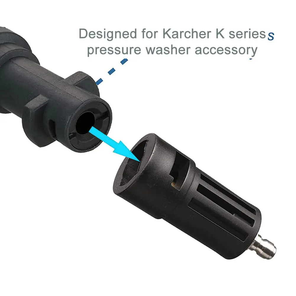 Compatible High Pressure Washer Nozzle Adapter for Converting between Karcher K2-K7 1/4'' Quick Connect Car Washer Accessory 2