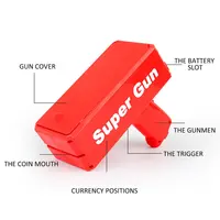 Super Money Gun Shooter Toys Game Spray Banknote Party Wedding Birthday Funny Supply Gift Electric Silent Toy 100 Cash Paper 5
