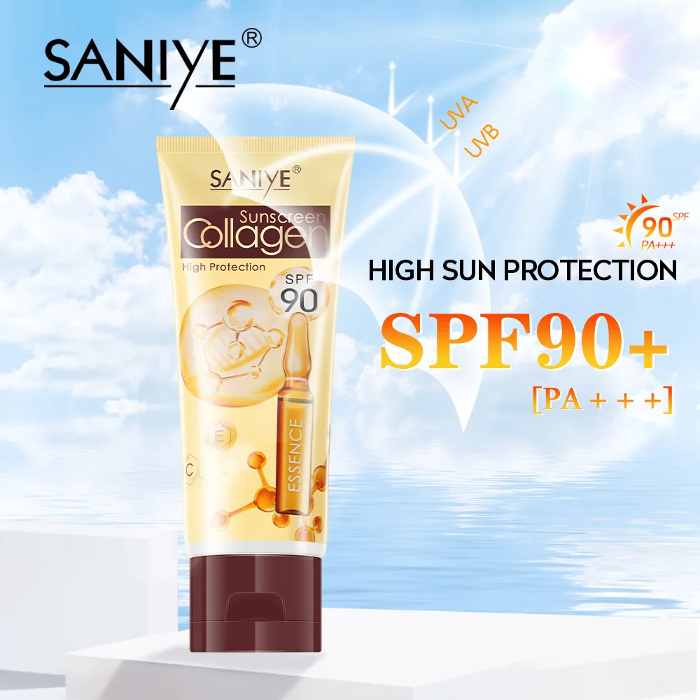 Spf 90 Pa+++ Sunscreen Facial Sunscreen Cream Face Protector Solar Universal Moisturizing Waterproof Solar Blocker Skin Care
