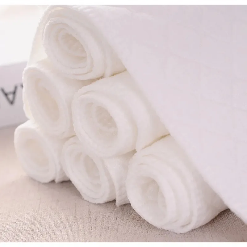 2/5/10Pcs Baby Diapers Reusable Washable Cotton Diaper Ecological Nappies Insert Cotton Cloth Breathable Absorbent Cloth Diapers - 2