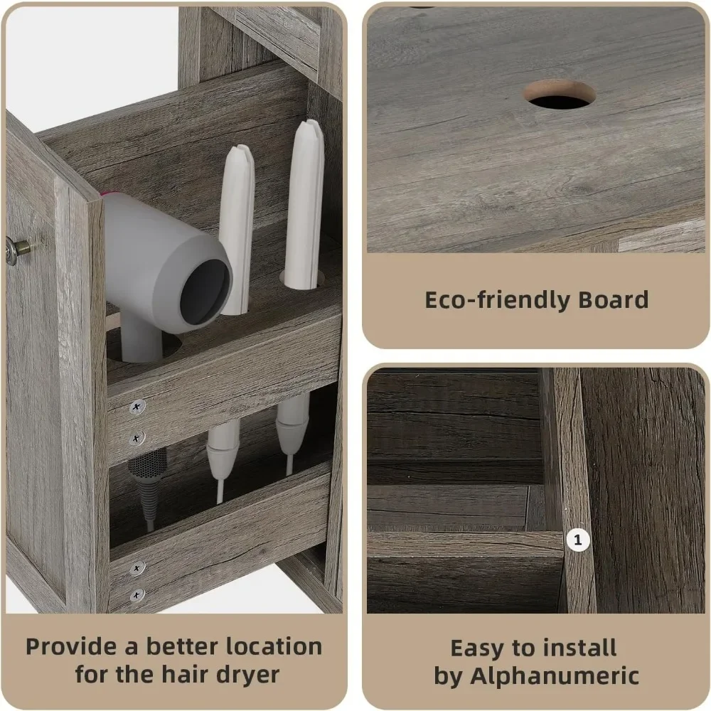 Bathroom Vanity, Modern Wood Fixture Stand Pedestal Bathroom Cabinet with Square Ceramic Vessel Sink Top