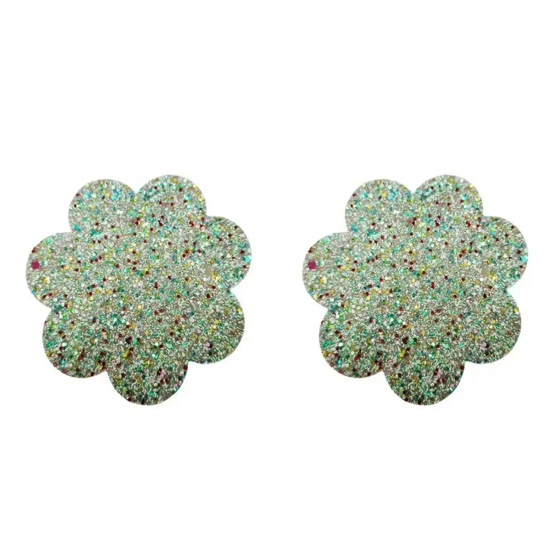 Sexy Nipple Pasties Invisible Disposable Breast Patch Clover Luminous Glitter Breast Lift Tape Chest Stickers Bara Nipple Covers