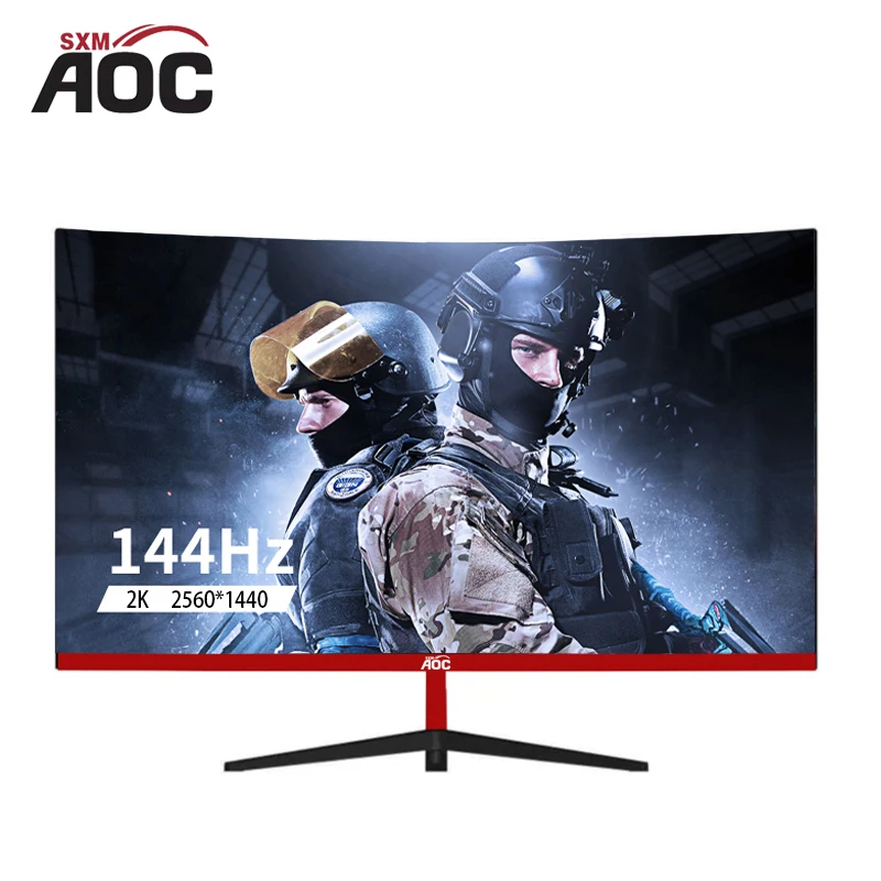 Aocsxm Monitor Curvo 2K Va 27 "Hd 144Hz/165Hz 2560X1440 Dp/Hdmi