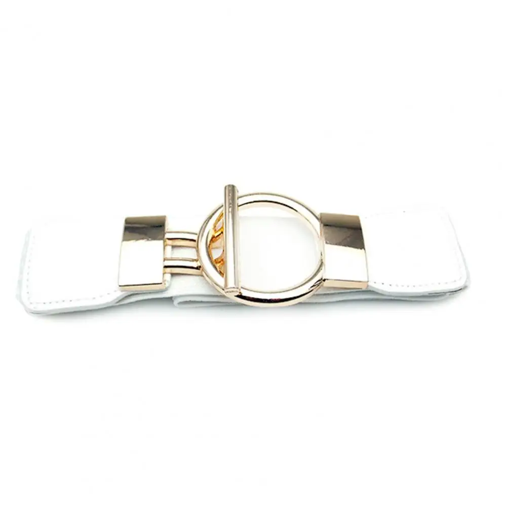 

Women Waist Belt Stainless Waist Band Elastic Solid Color Lady Dress Waist Strap for Adult