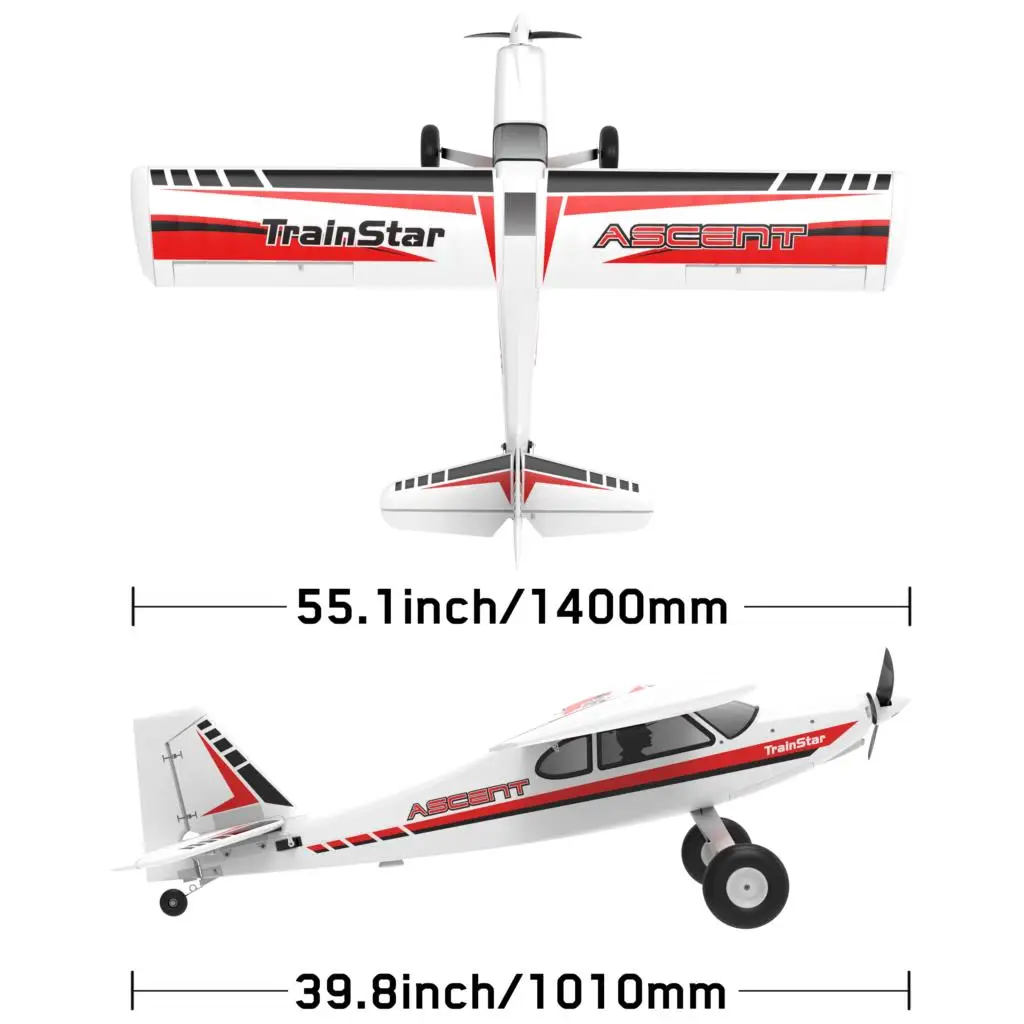 Volantex 747-8 TrainStar Ascent 1400mm PNP - Avion RC Planeur