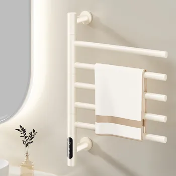 ราวแขวนผ้าขนหนูไฟฟ้าคาร์บอนไฟเบอร์ ราวอบผ้าอุ่นในห้องน้ำ ราวตากผ้าอัจฉริยะสำหรับใช้ในบ้าน 2