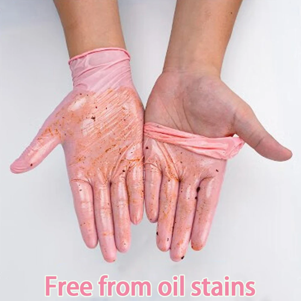 Disposable Nitrile Cleaning Gloves 20/50/100/200/400/1000pcs Suitable for Hair Dyeing Beauty Salons Kitchen