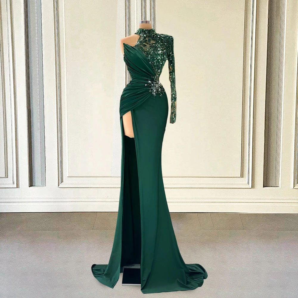Green Prom Dresses Sleeves Long Sleeve Prom Dresses Green Green
