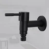 Stainless Steel Faucet Black Wall Mounted Washing Machine Tap Bath Toilet Mop Pool Water Taps for Outdoor Garden Bathroom 6