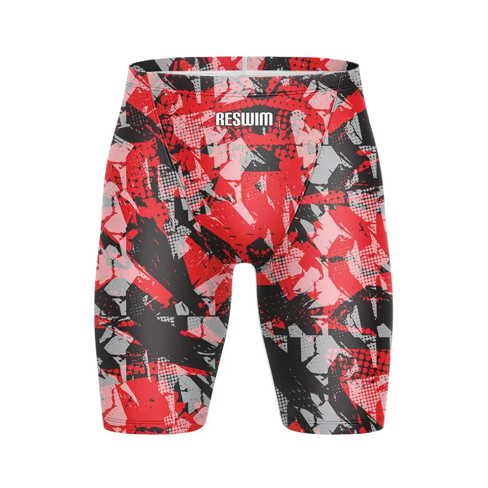 Summer Funny Swim Jammer Athletic Training Swimsuit Shorts Men's Swimming Trunks Beach Swimwear Jammers Tights Surf Shorts