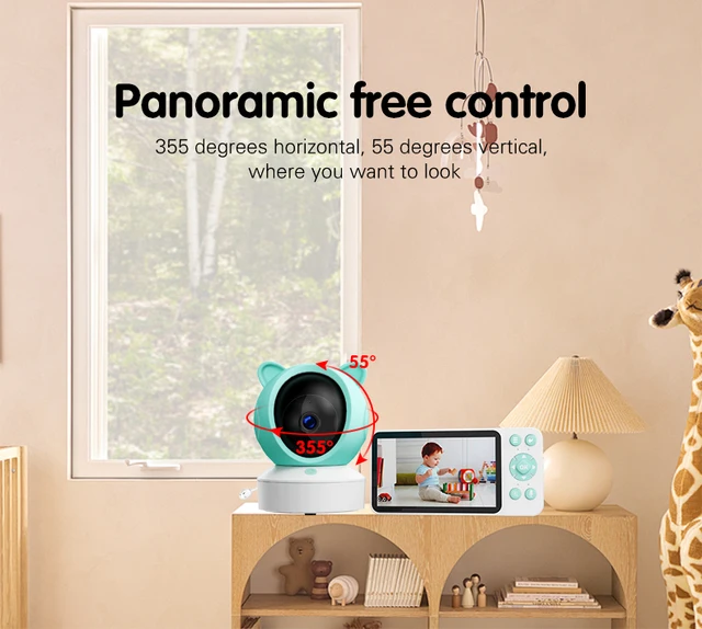 Danmini Video Intercom Baby Monitor TUYA APP Remote Control Infrared Night Vision Crying Detection 1080P Indoor Security Camera 3